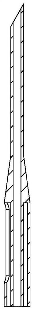 Secondary guide puncture needle device with bottle cap pressing function