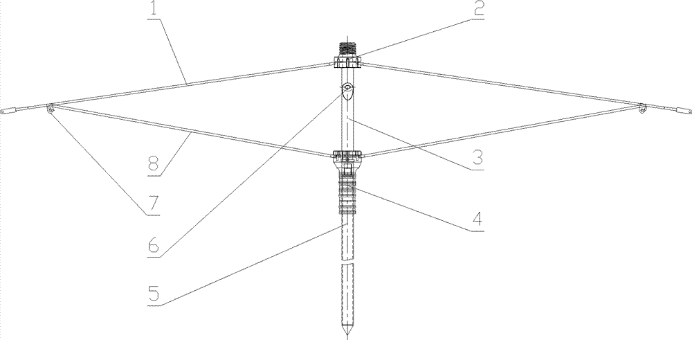 Framework, umbrella and awning applying framework