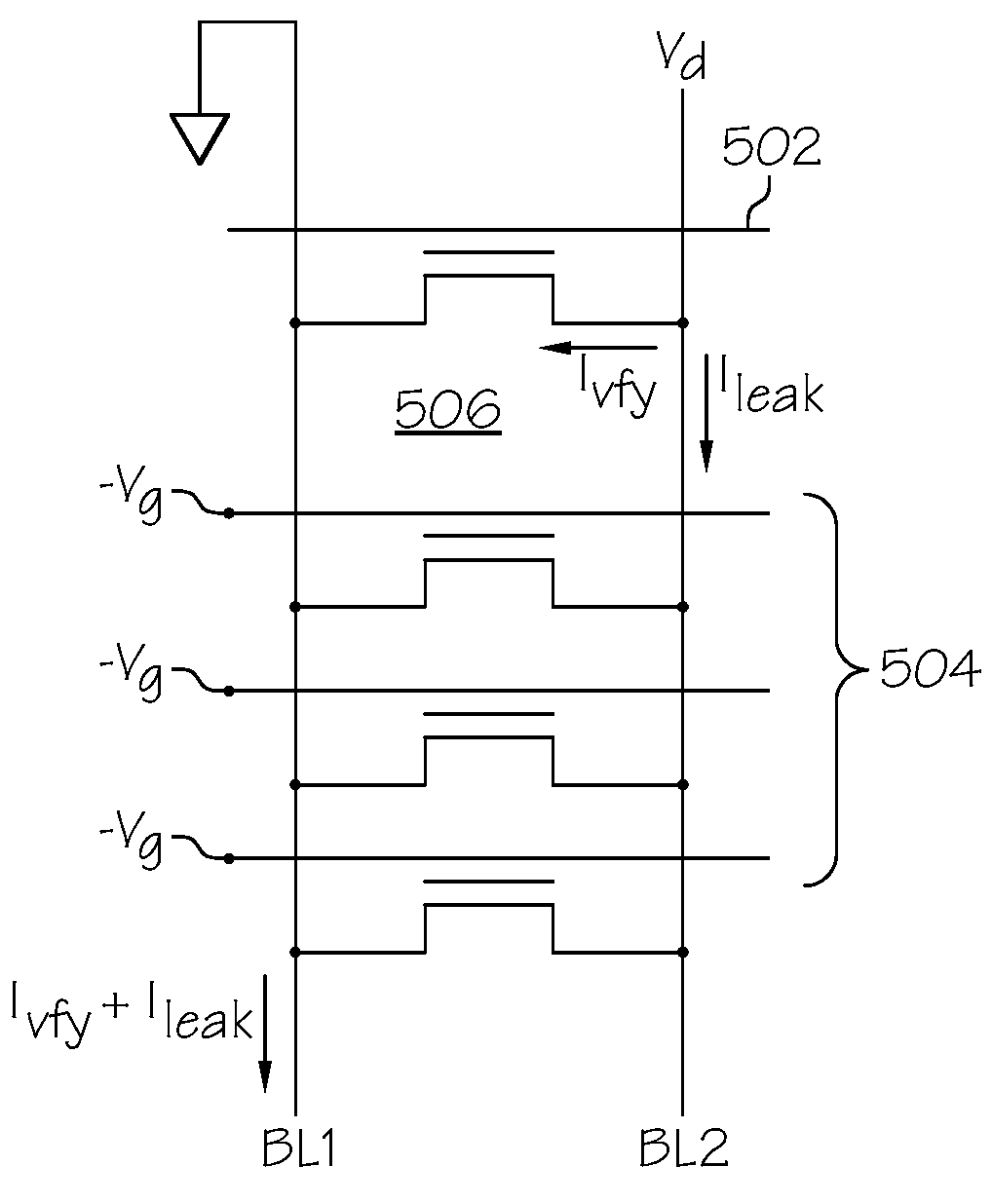 Negative wordline bias for reduction of leakage current during flash memory operation