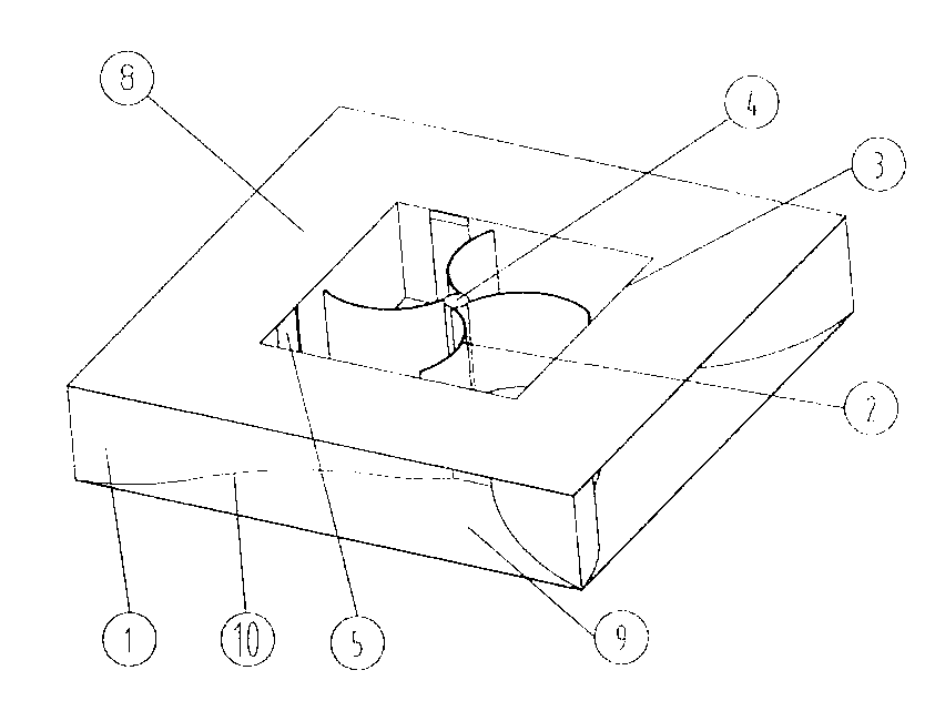 Wind gathering port deflection wind power generation device