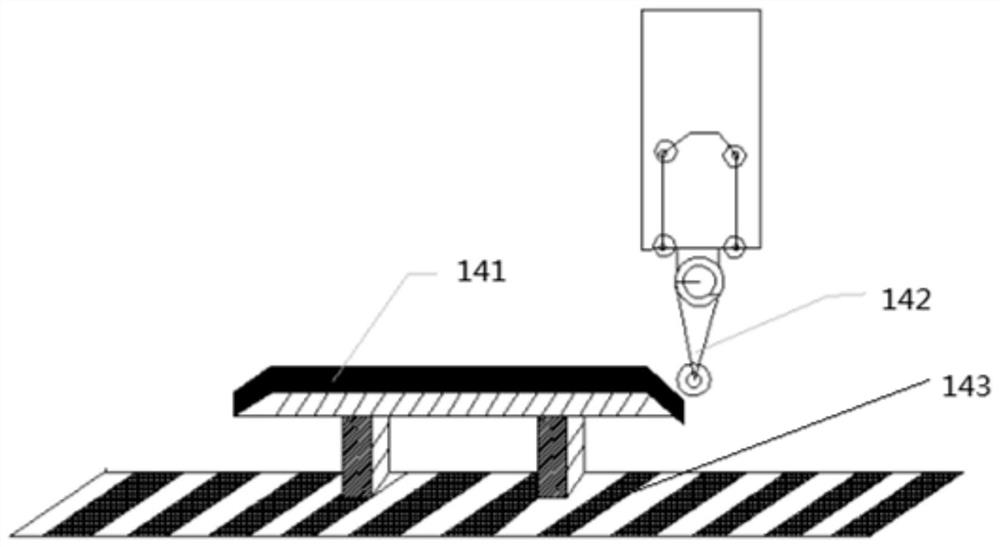 Gantry hook combined storage device and using method