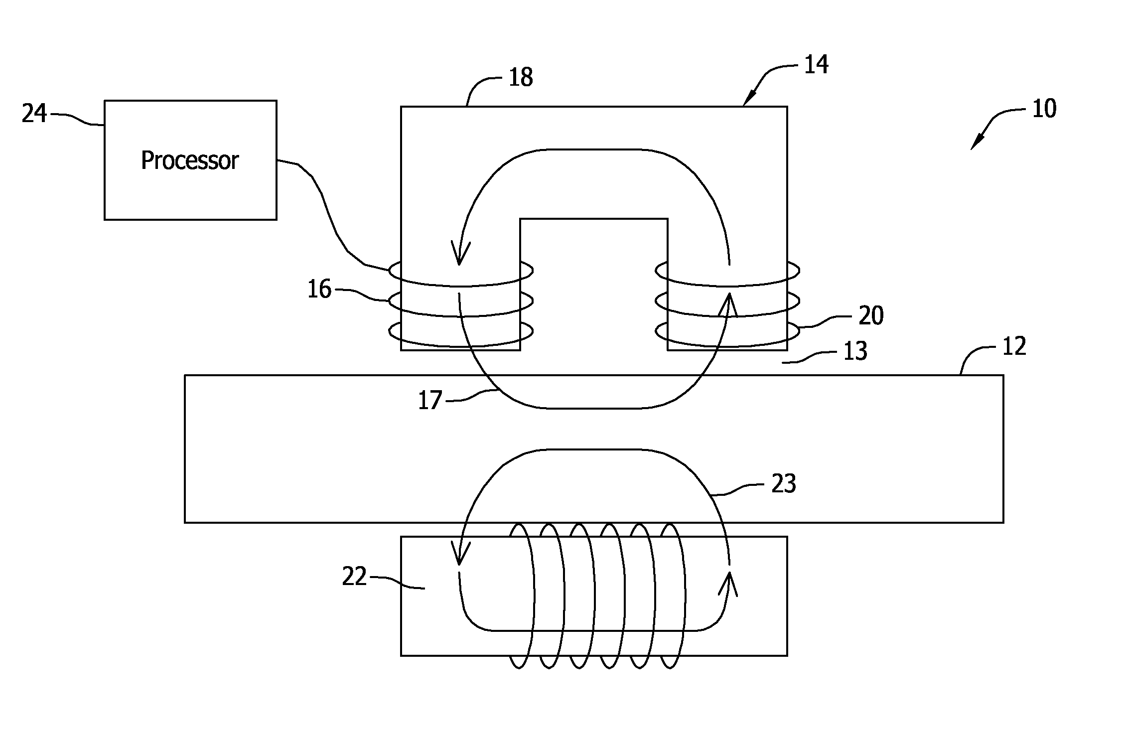 Non-contact magnetostrictive sensing systems and methods