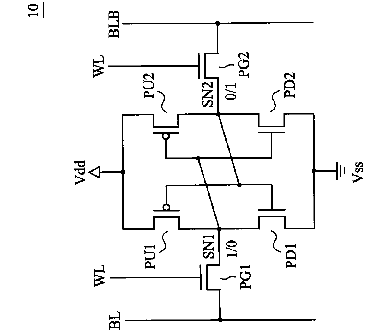 Apparatus for providing SRAM and CAM bit cell