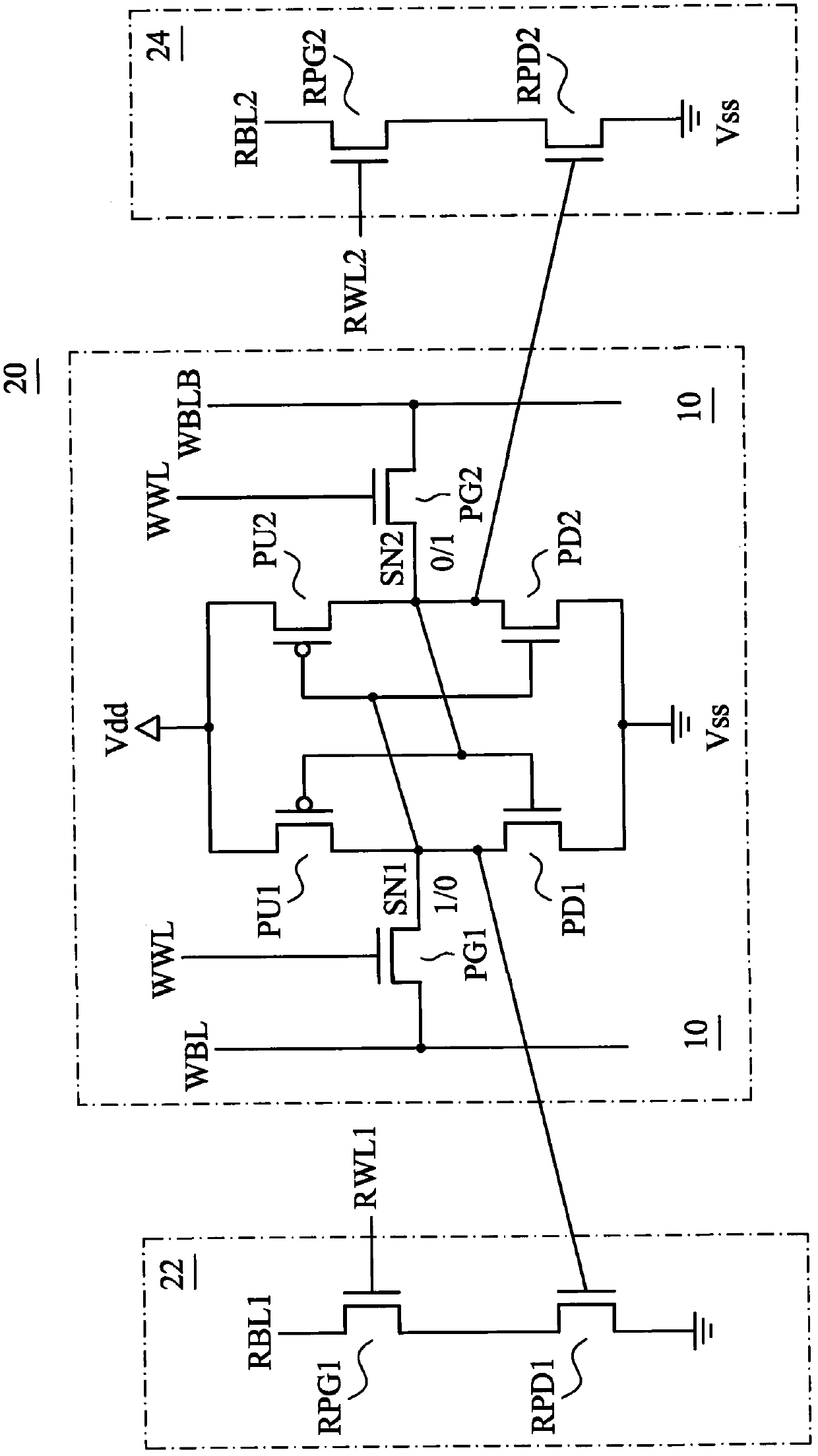 Apparatus for providing SRAM and CAM bit cell