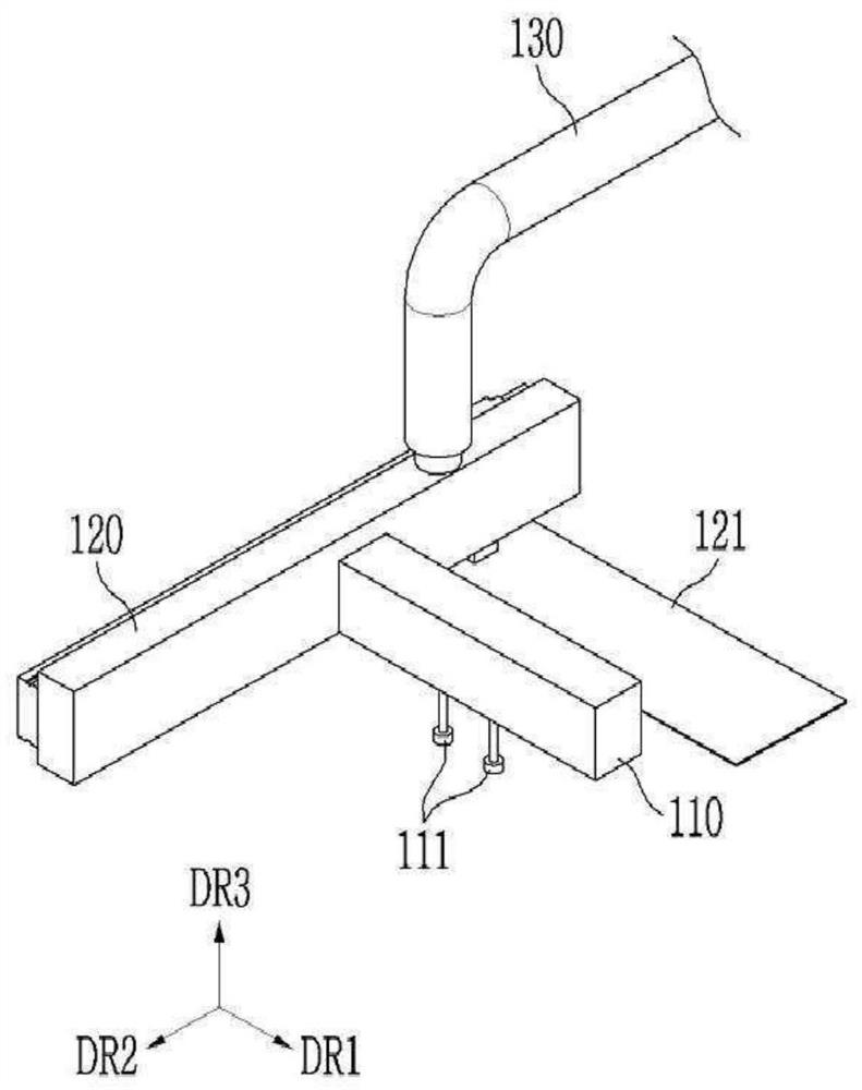 Display panel conveying device and manufacturing method of display device