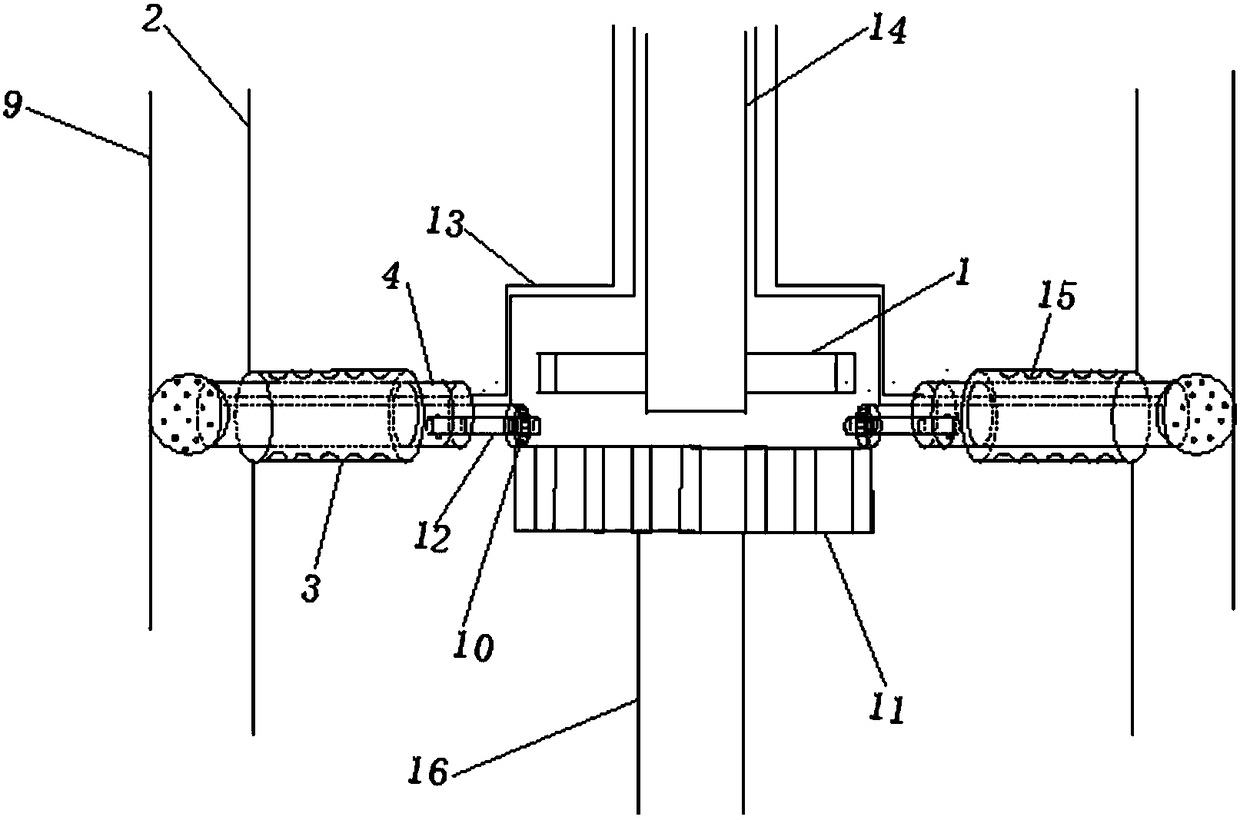 Pipeline inner wall washing device with self-cleaning function