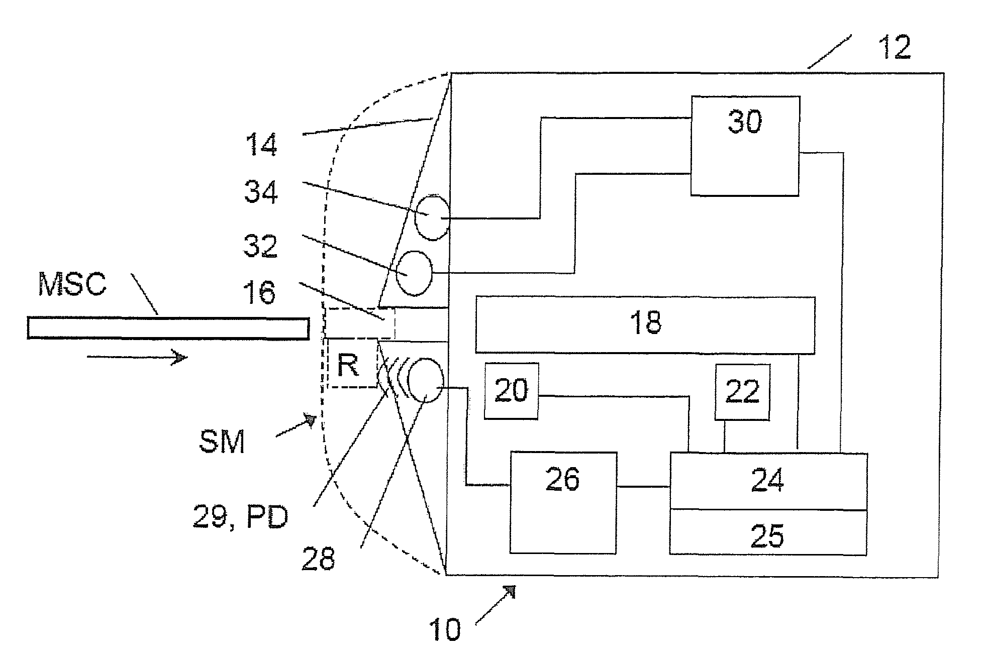 Protective device and method for preventing skimming on a card reader