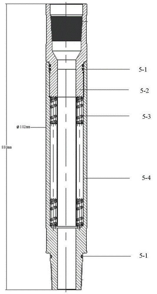 Oil testing device and oil testing pipe column