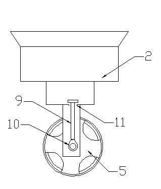 Farming tool with fertilizing and seeding device