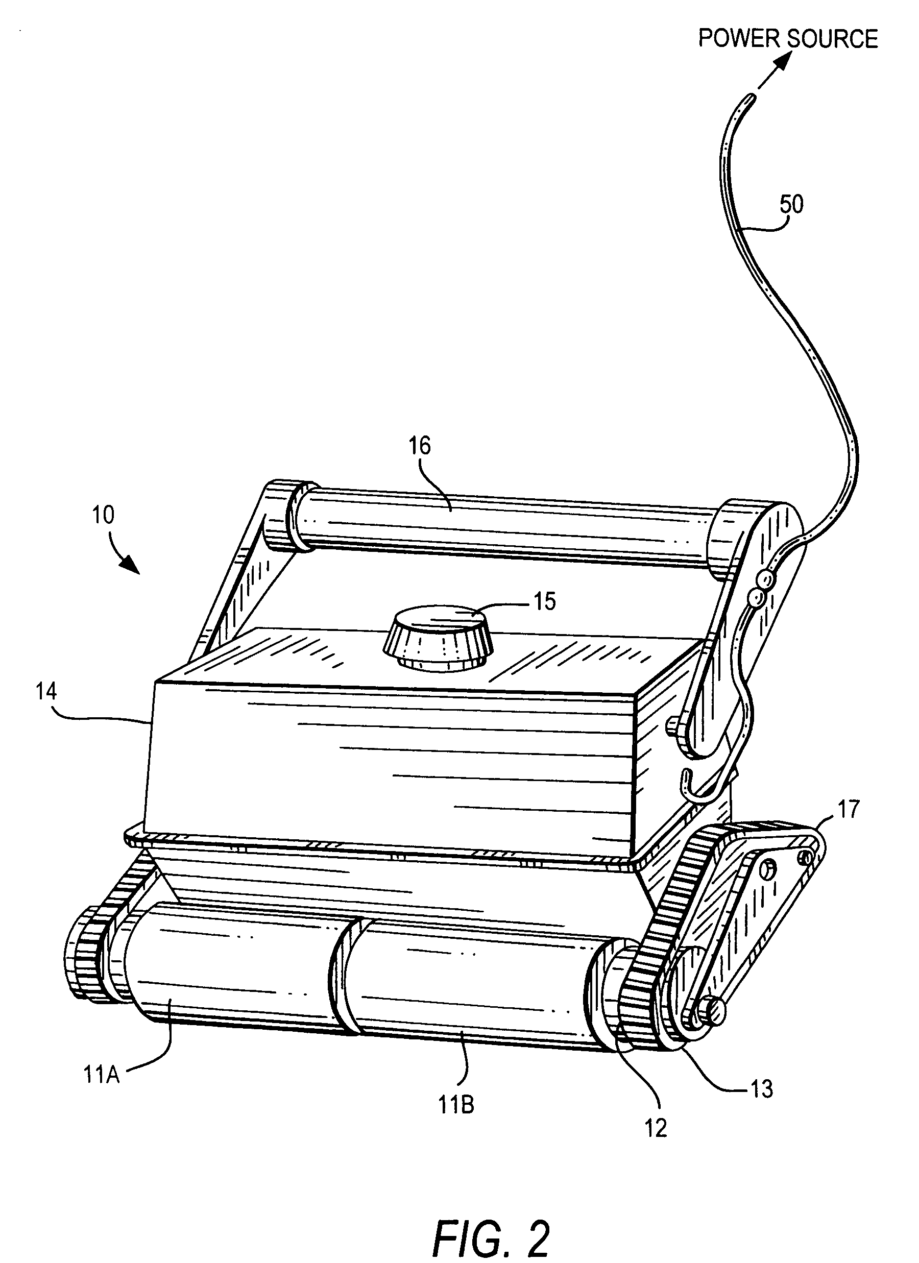 Method for controlling twisting of pool cleaner power cable