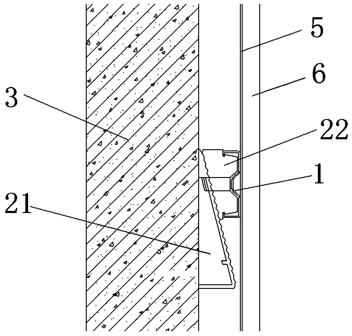Wall mounting structure of assembled M-type lightgage steel joists
