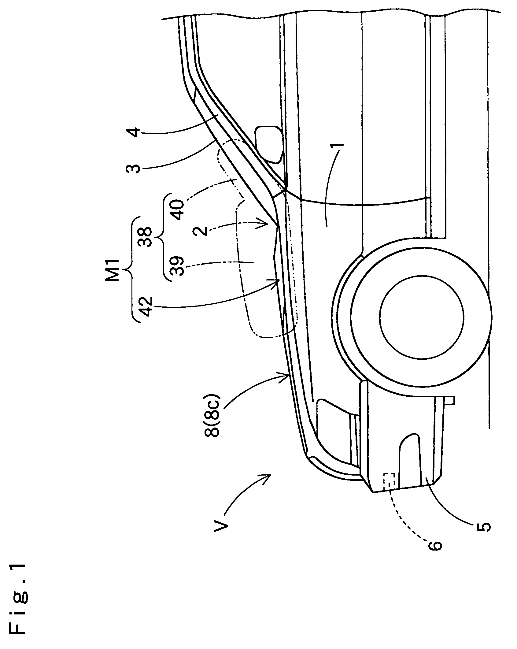 Pedestrian airbag system