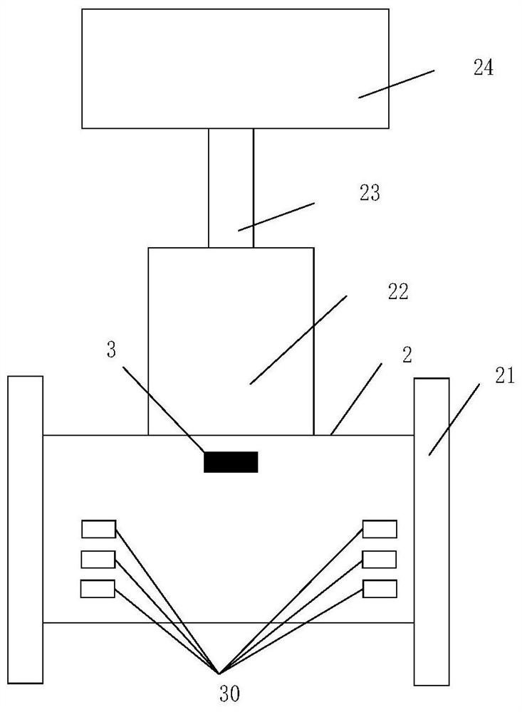 System and method for monitoring flow of regulating valve through sound waves