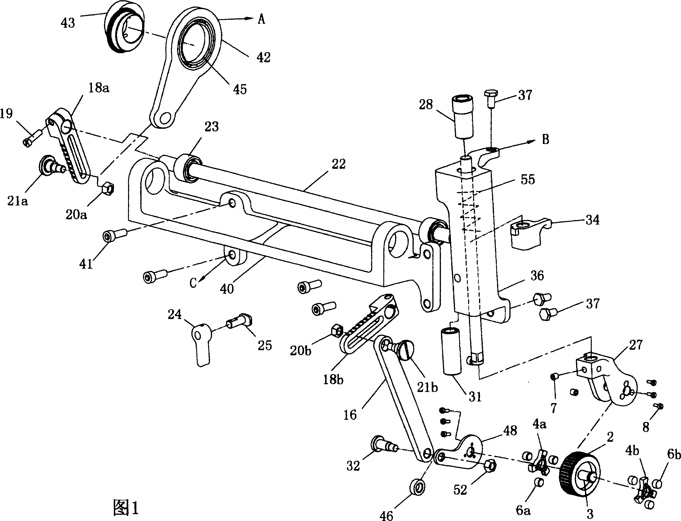 Auxiliary cloth-handling mechanism for sewing machine