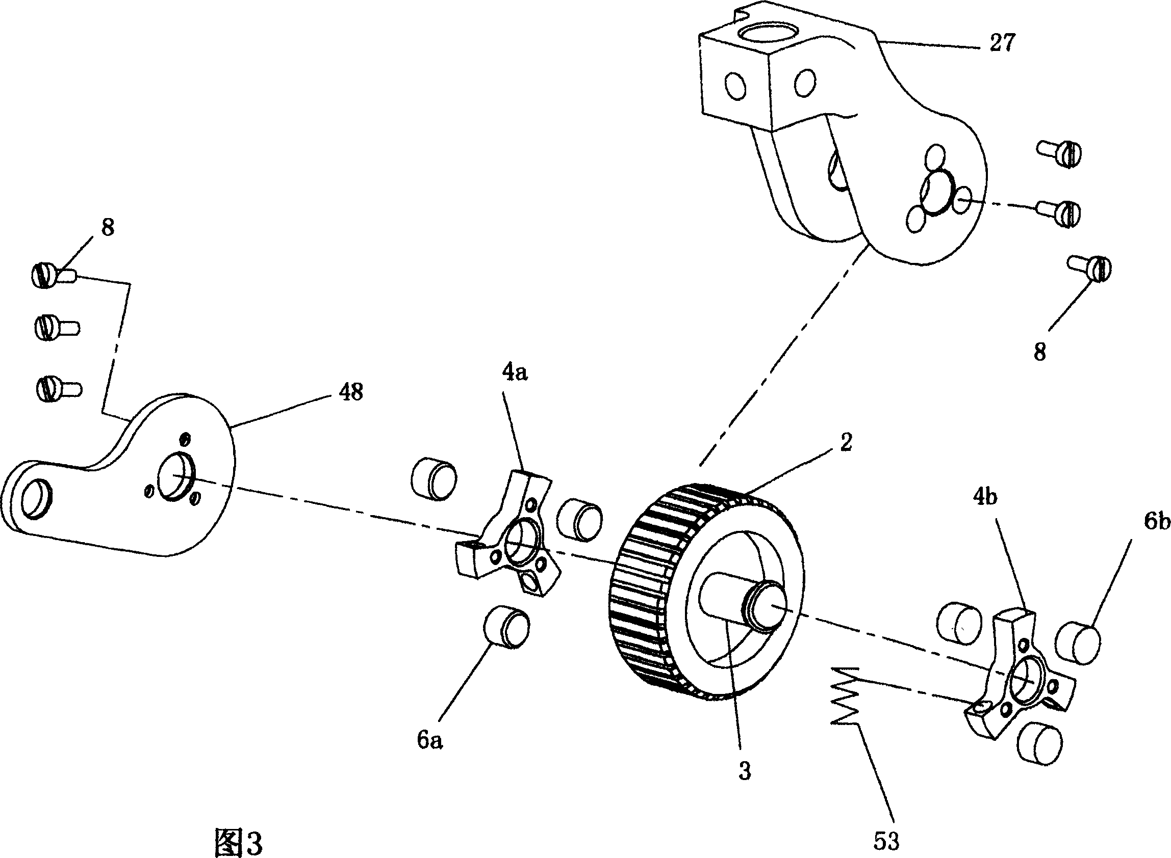 Auxiliary cloth-handling mechanism for sewing machine