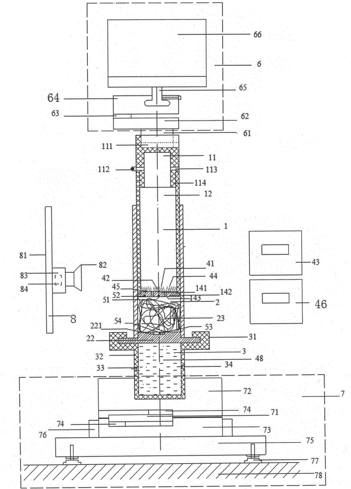 A device and method for in-situ measurement of steady-state heat transfer properties of variable-density fibers