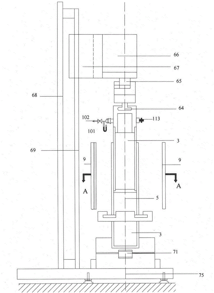 A device and method for in-situ measurement of steady-state heat transfer properties of variable-density fibers