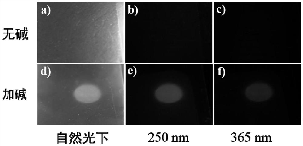 Concealed fluorescent anti-counterfeiting ink as well as preparation method and application thereof