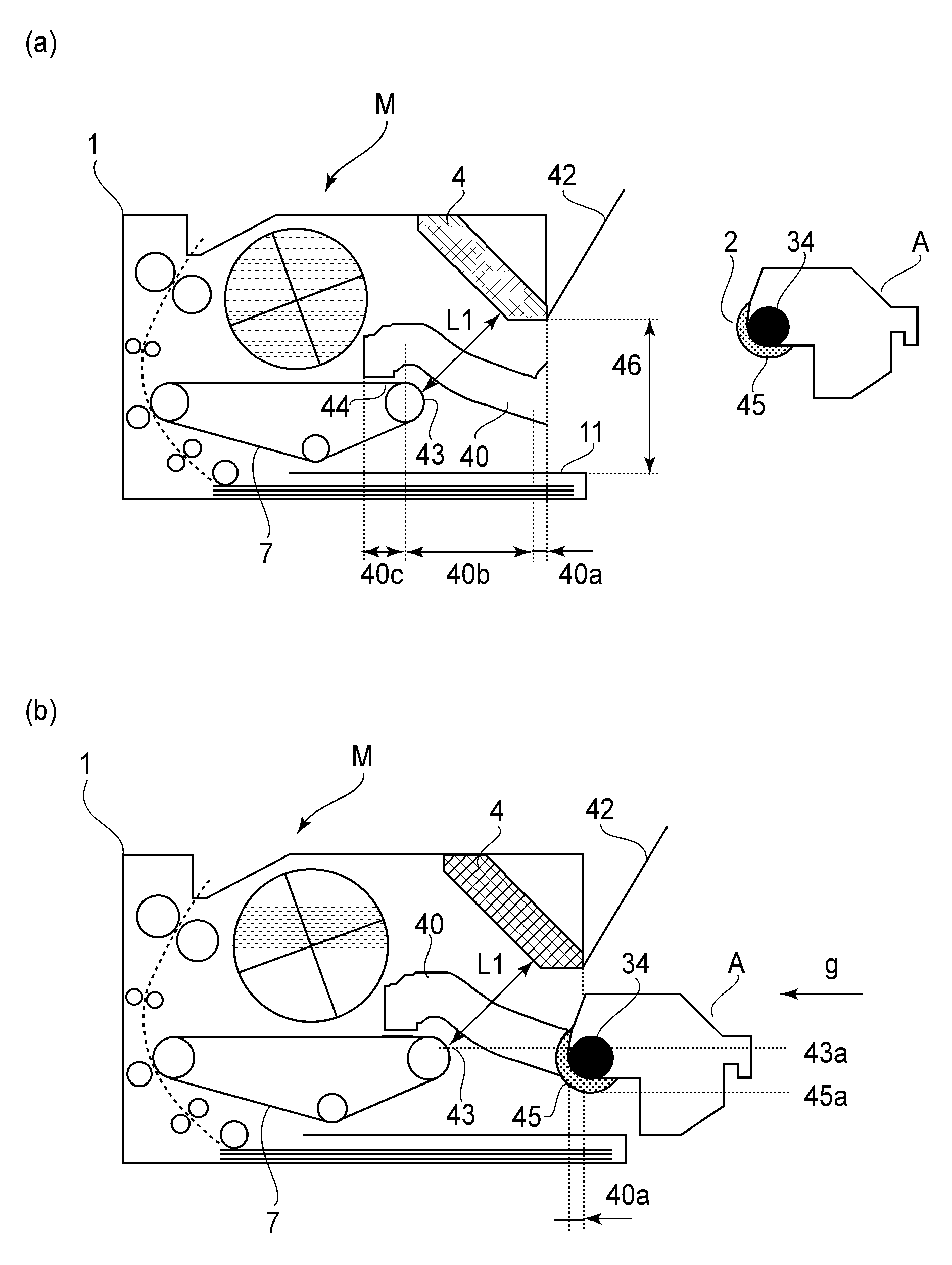 Image forming apparatus having process cartridge guide portions