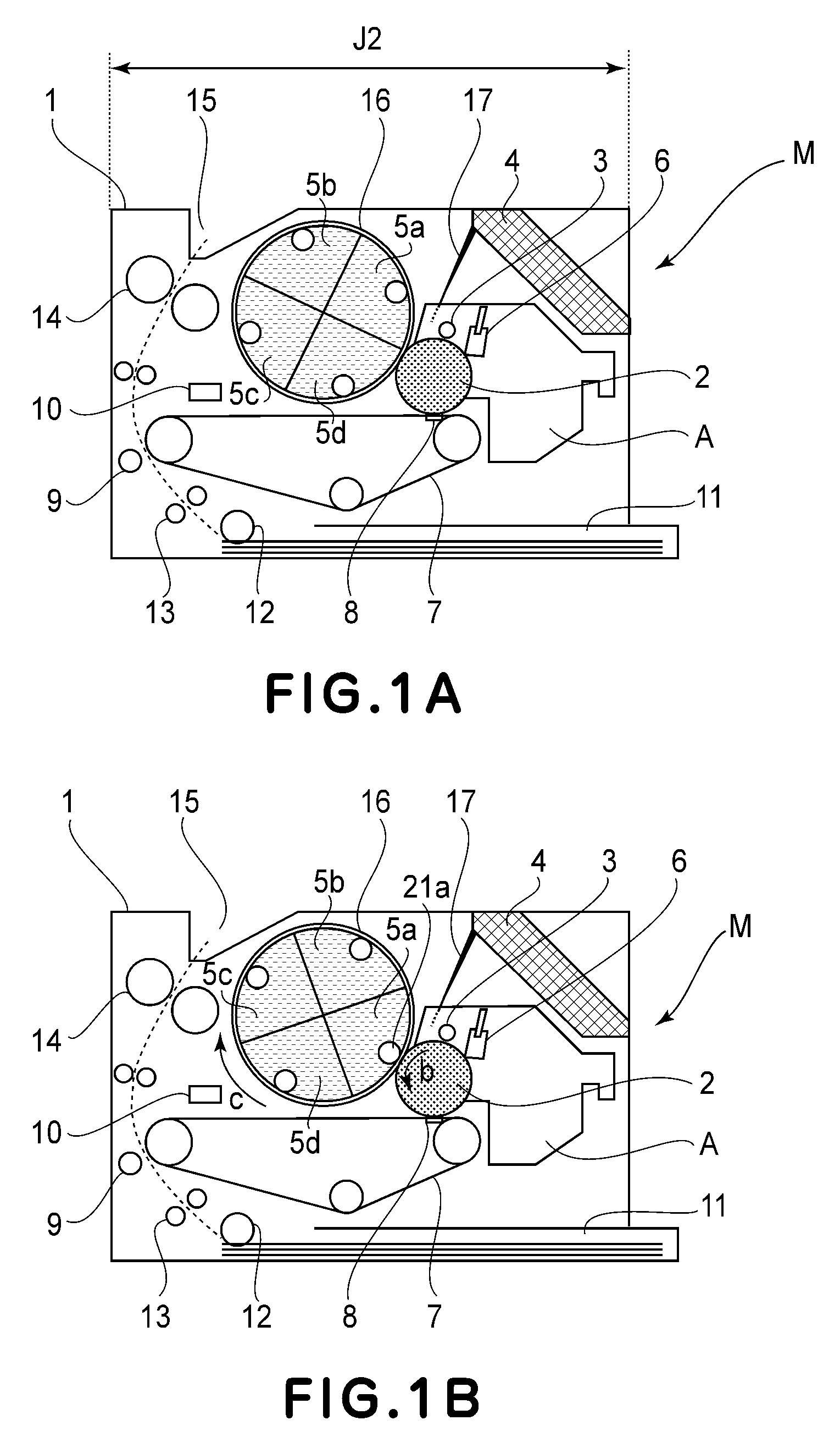 Image forming apparatus having process cartridge guide portions