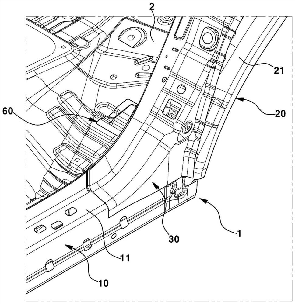 Rear-side vehicle-body structure of vehicle