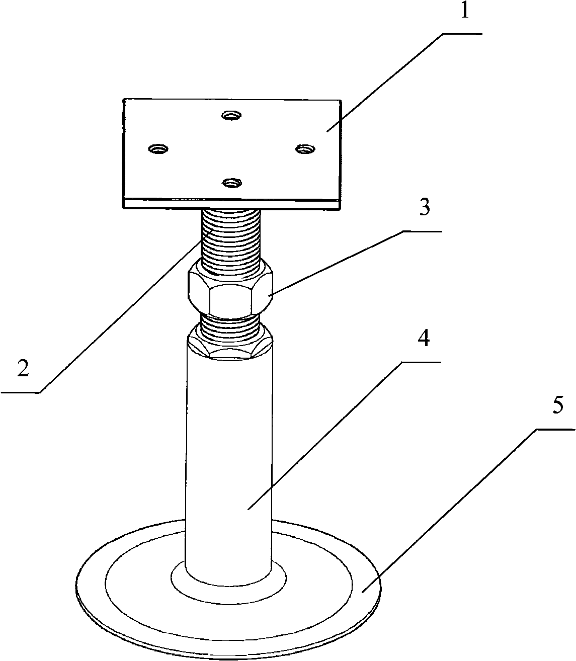 Free access floor support and method for mounting floor using the same