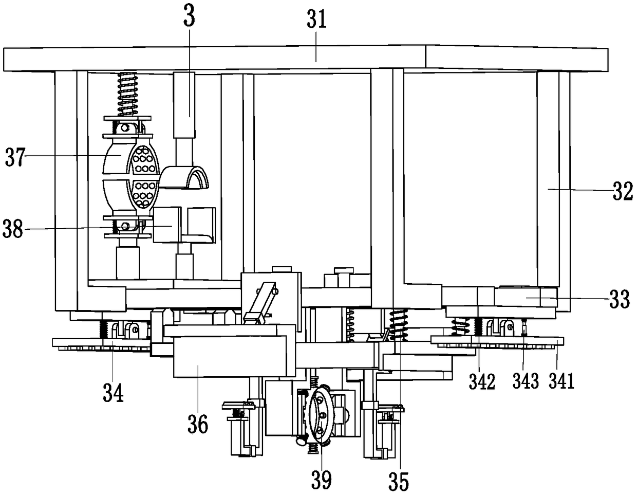 Automatic paying-off construction trolley for power cable well