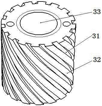 Spiral, twill electrolysis electrode head and preparation method of electrode head for electrolysis