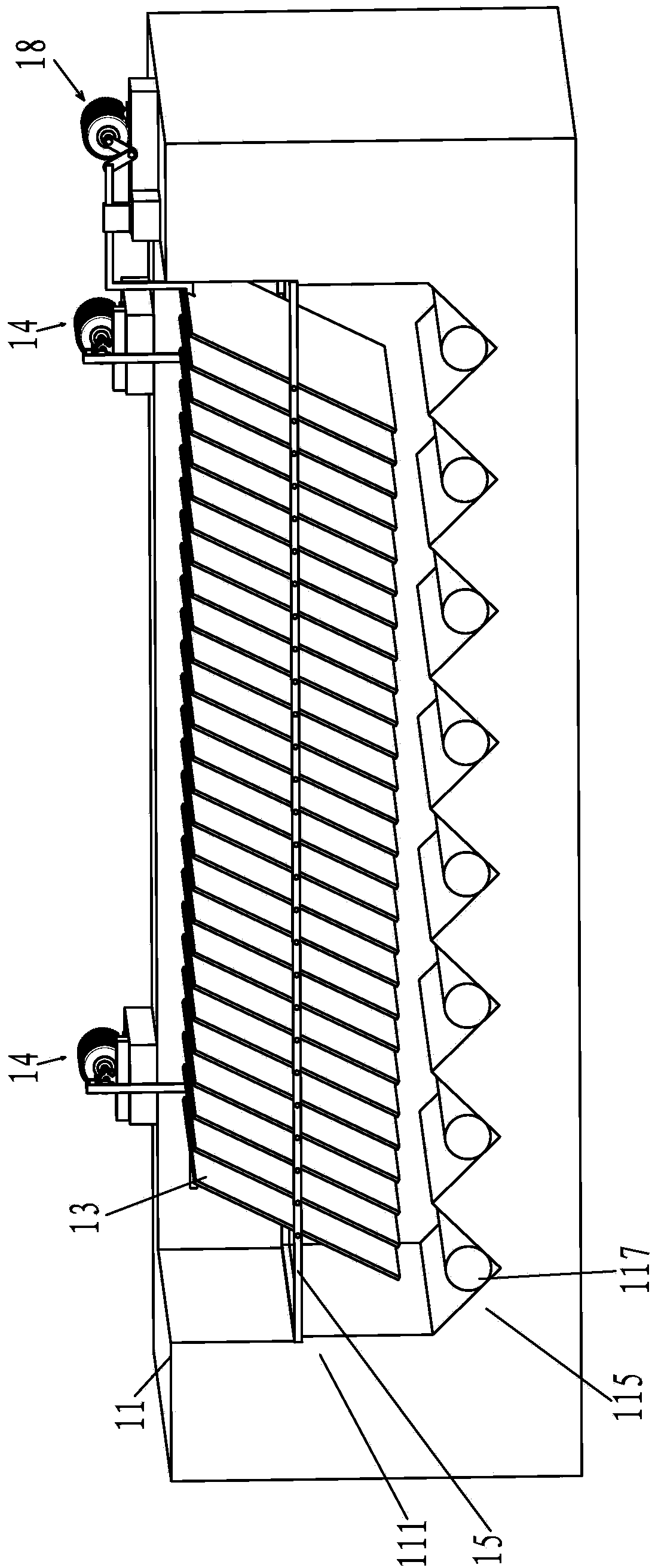 Inclined plate sedimentation tank