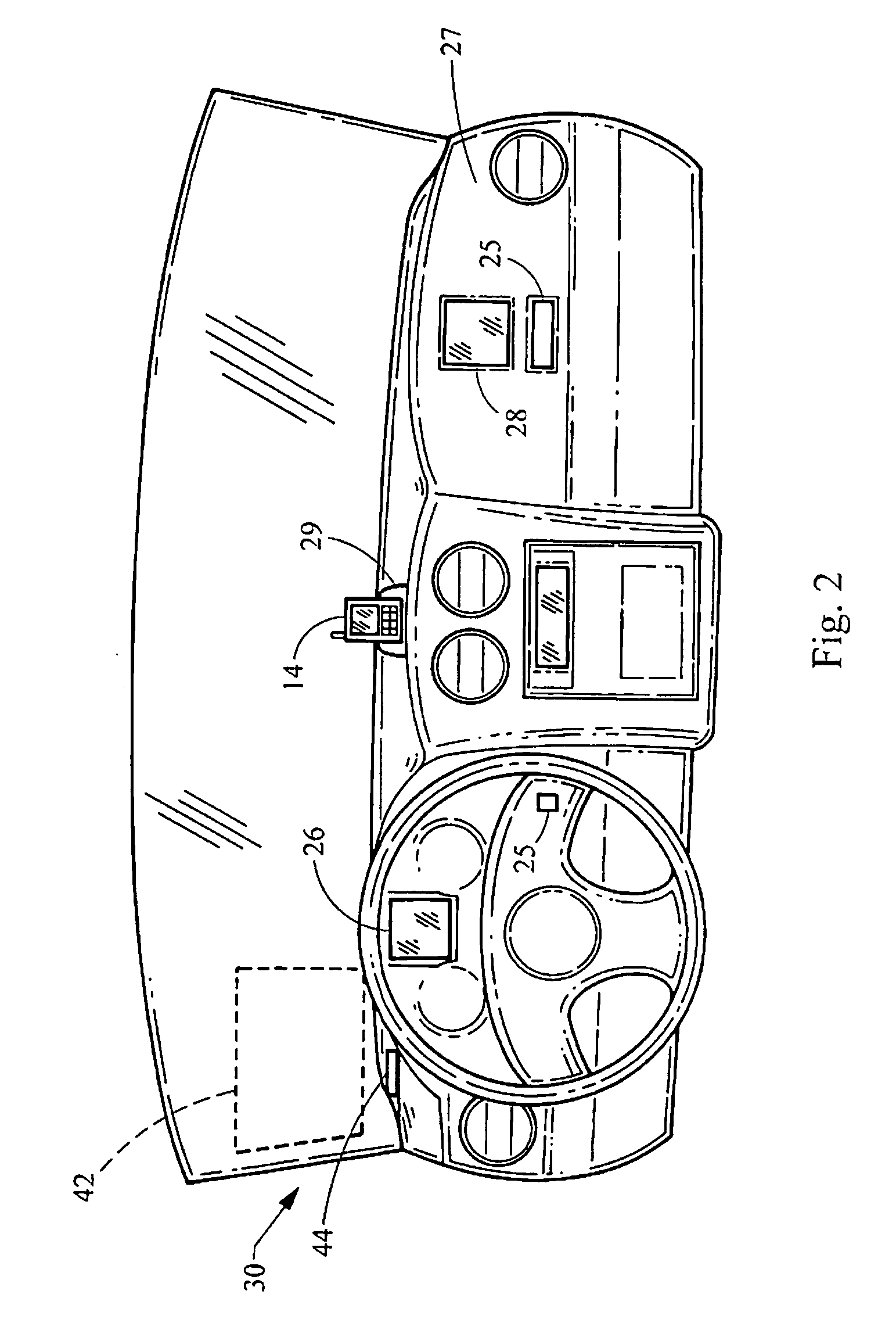 Display replication and control of a portable device via a wireless interface in an automobile