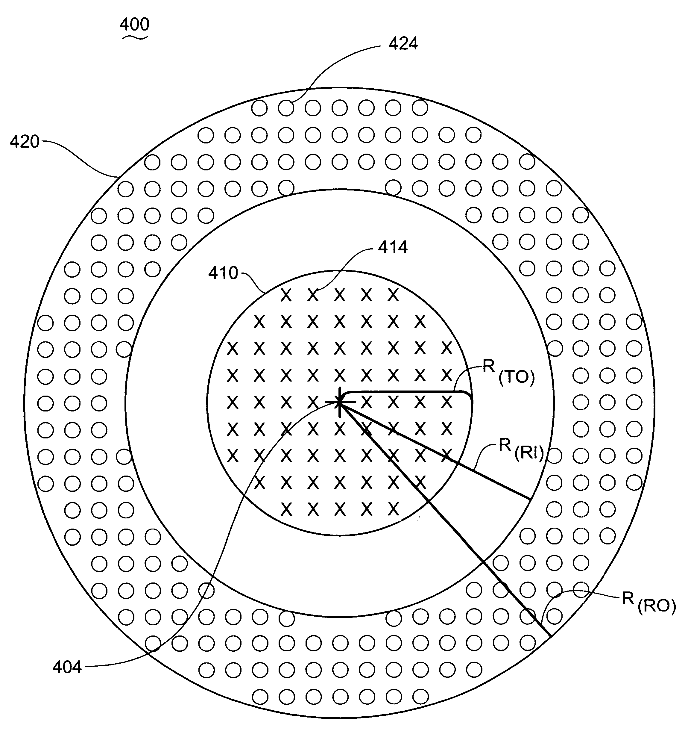 Two-dimensional ultrasonic array with asymmetric apertures