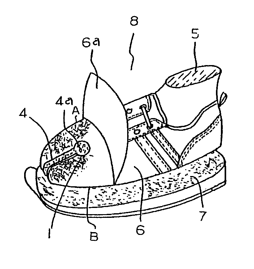 Footwear of shoe structure