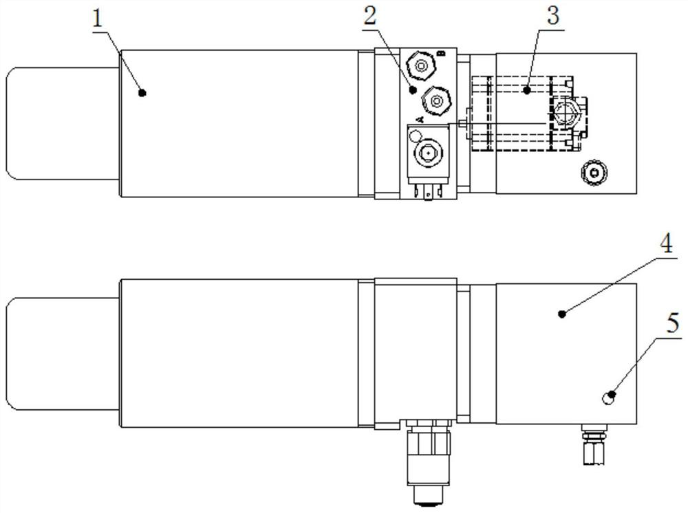 Closed synchronous control hydraulic system and four-way shuttle