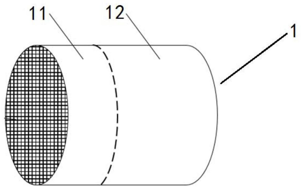 Diesel particulate trap coated with noble metal and non-noble metal catalysts in different areas and preparation method thereof