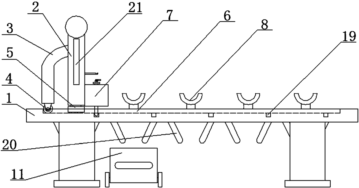 Insulator placing frame with cleaning function