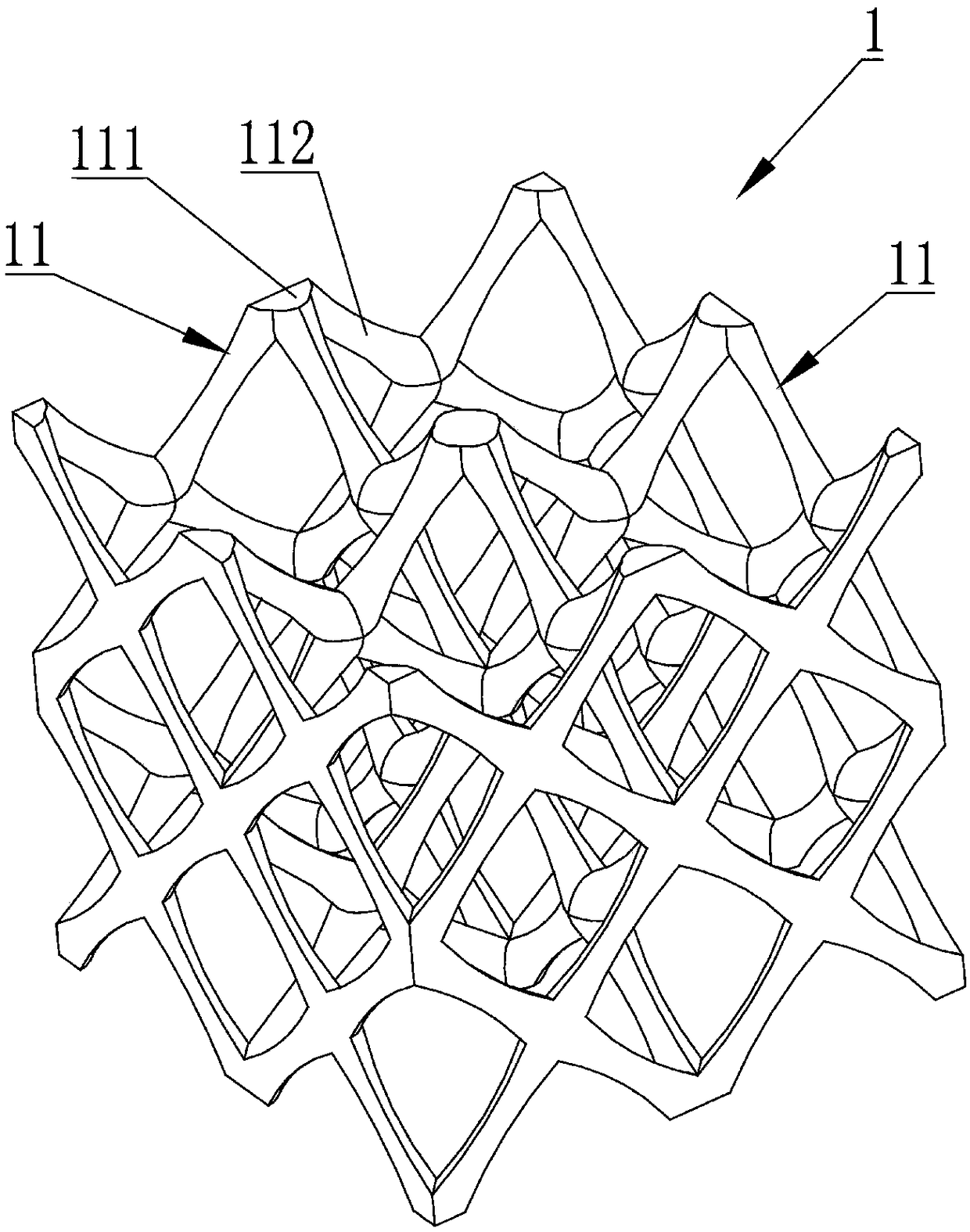 Lattice structure and lattice part