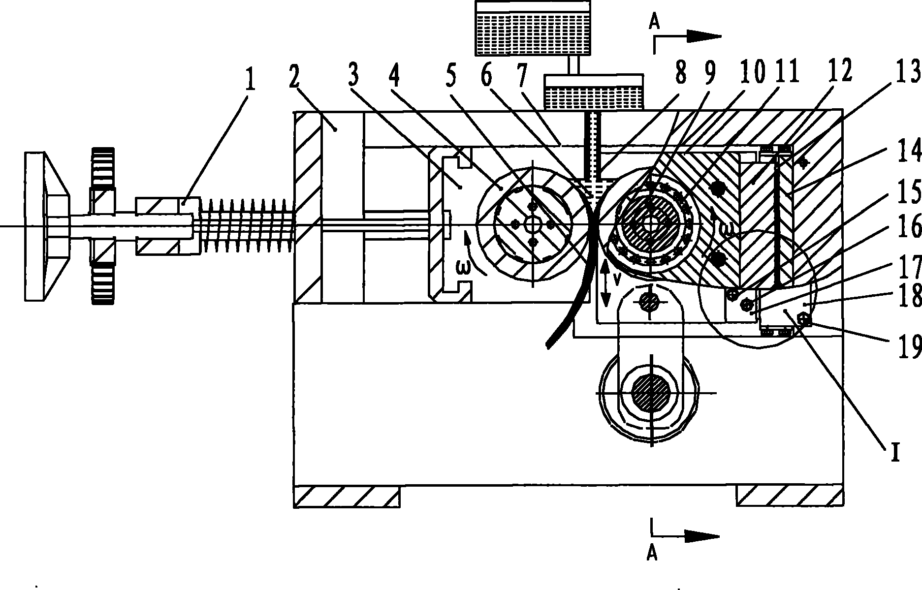 Oscillatory type double roll strip casting mill