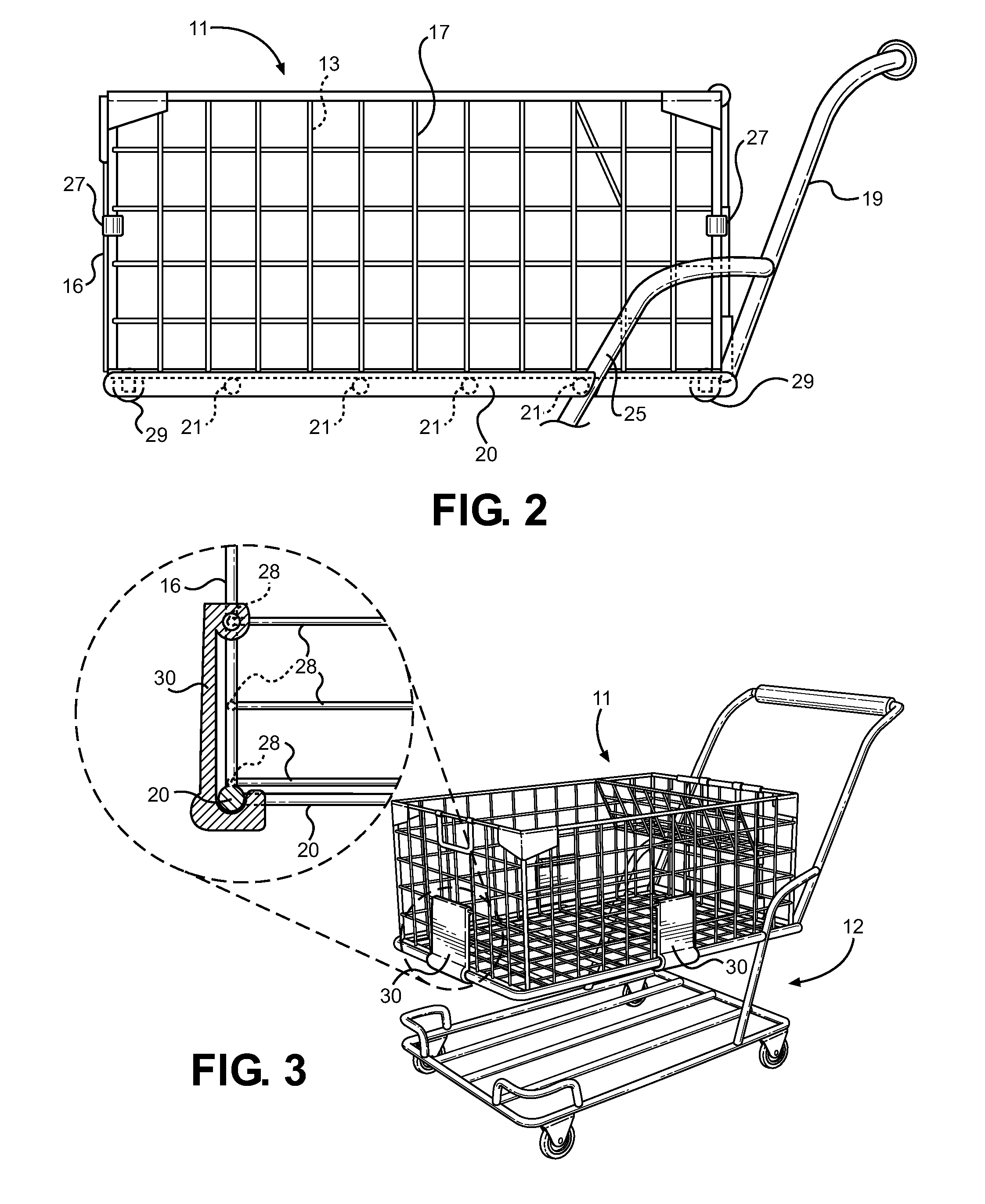 Wheeled Personal Grocery Basket and Cart System