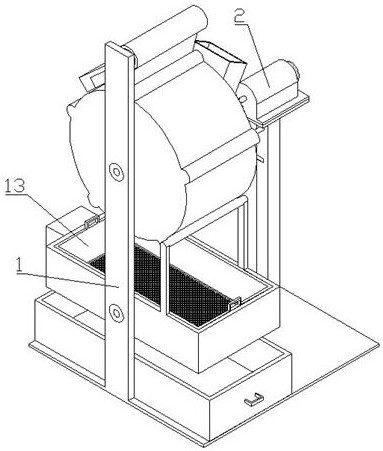A wheat flour milling device for food processing
