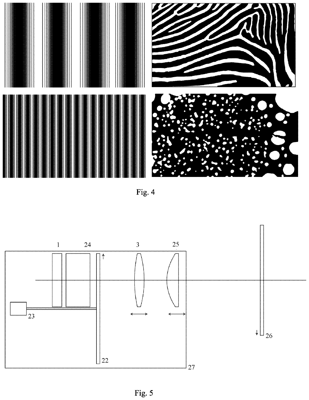 Device for interfering in the visual navigation capability of organisms