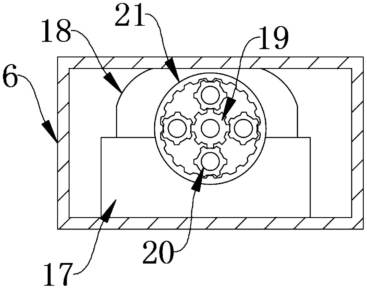 Rotating roller device convenient to assemble and disassemble