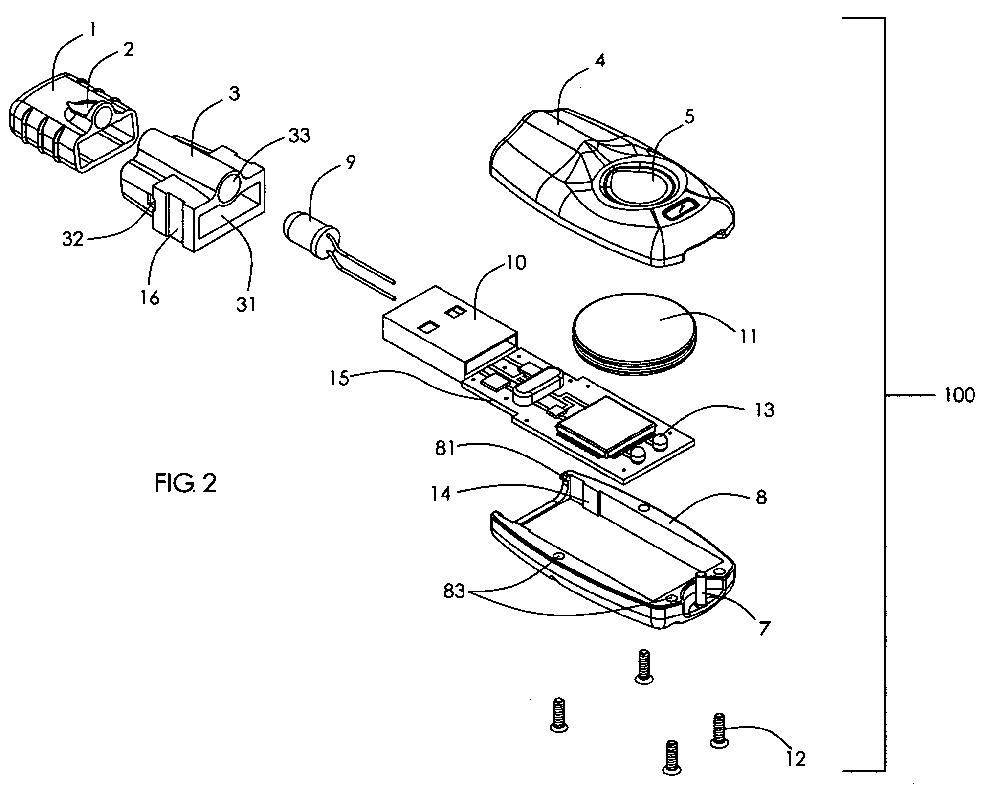 USB memory device with integrated flashlight