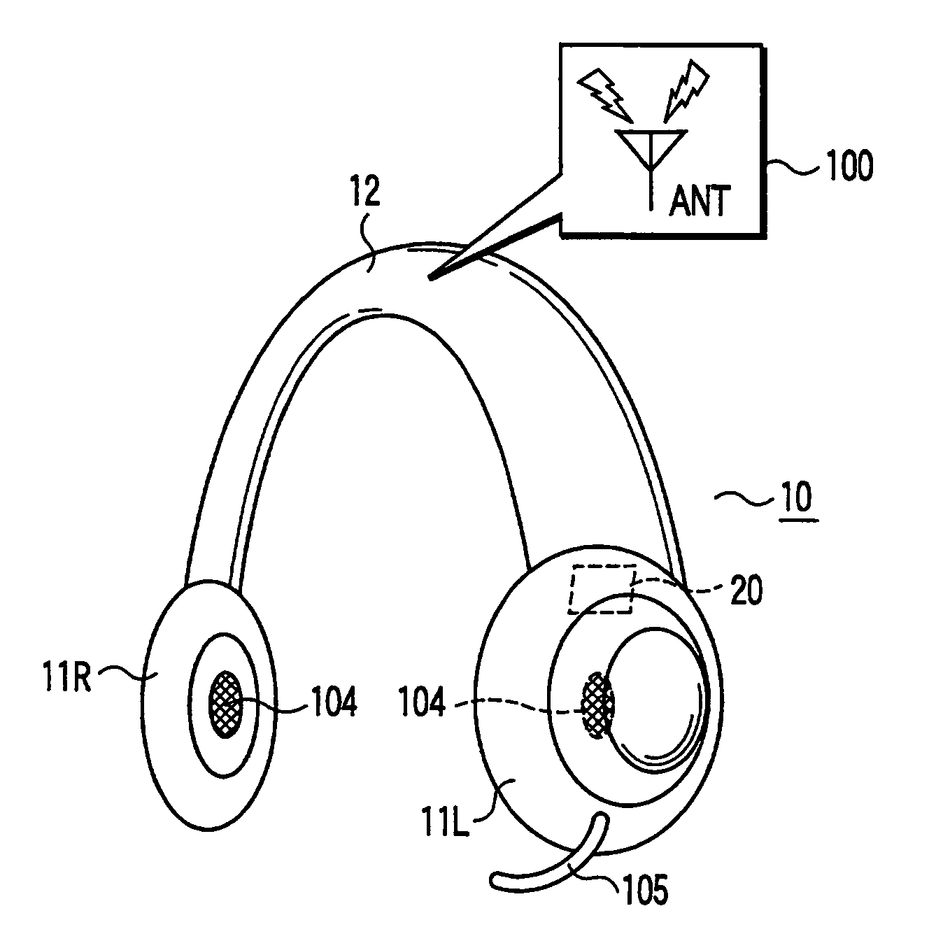 Communication apparatus with antenna