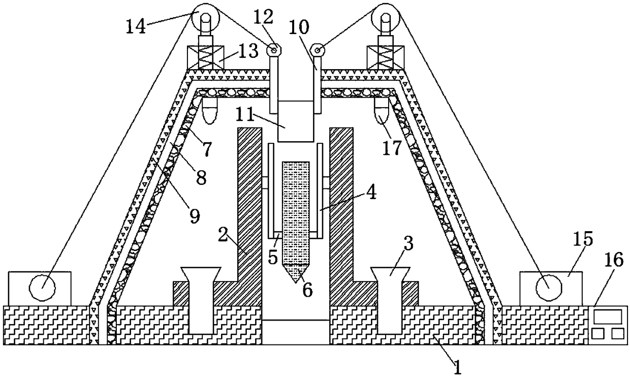 A low-noise construction site pile driver