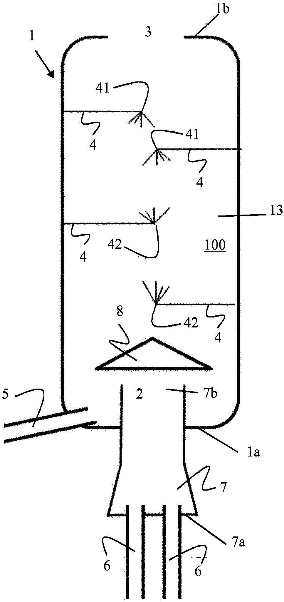 System and method for reducing the amount of sulfur oxides in exhaust gas