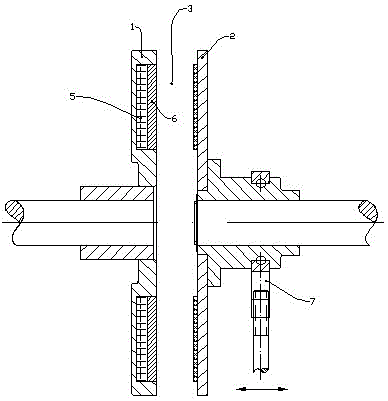 Inter-shaft permanent magnetic coupling mechanism
