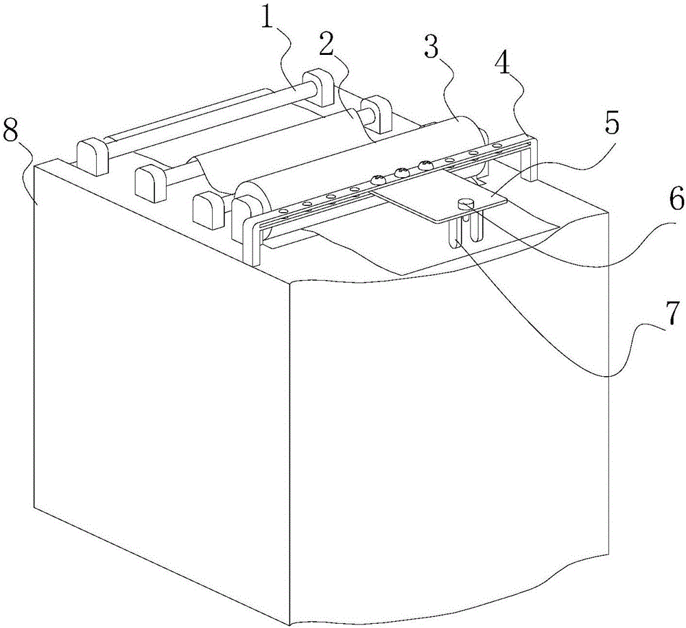 Auxiliary tooling for punching laminated lithium-ion battery pole pieces and punching method