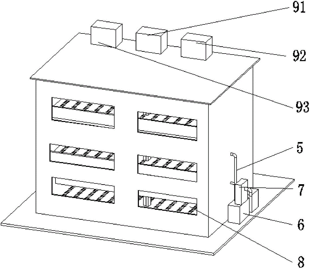 Three-dimensional multi-layer pigsty capable of dry-cleaning manure without rinse