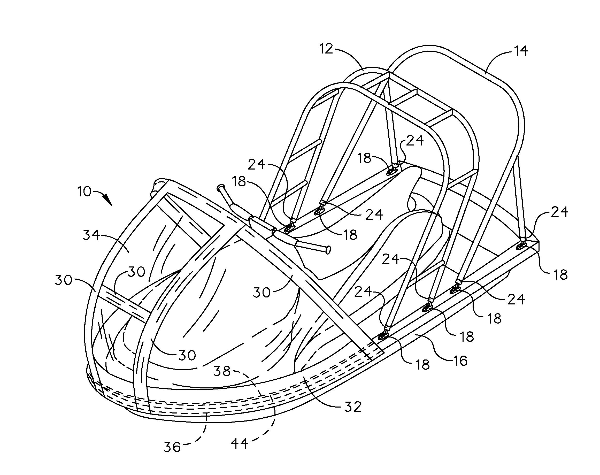 Convertible personal watercraft configuration device and method