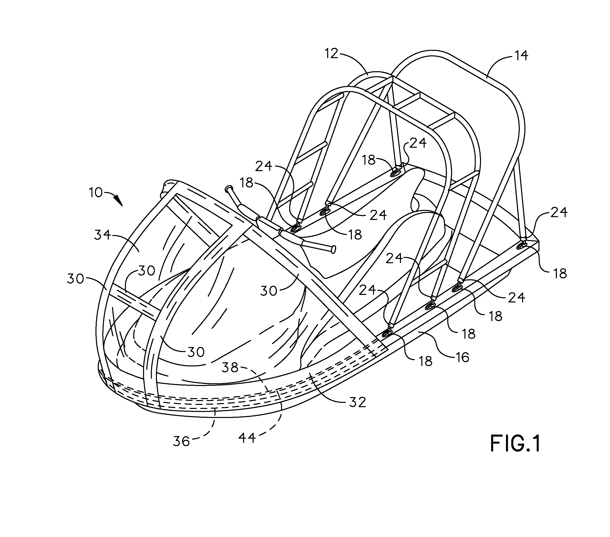 Convertible personal watercraft configuration device and method